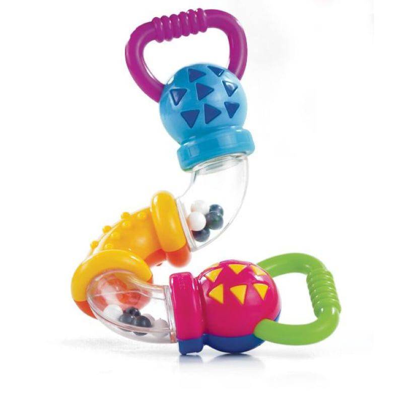TWISTY CLICKS Infant Sensory Toy - Newborn Rattle Toy - Discovery Toys